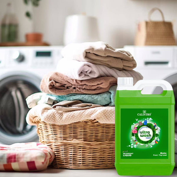 Calintro Premium Ultra Wash Top load & Front Load machine liquid detergent.. Neem Liquid Detergent (2 x 5000 ml)
