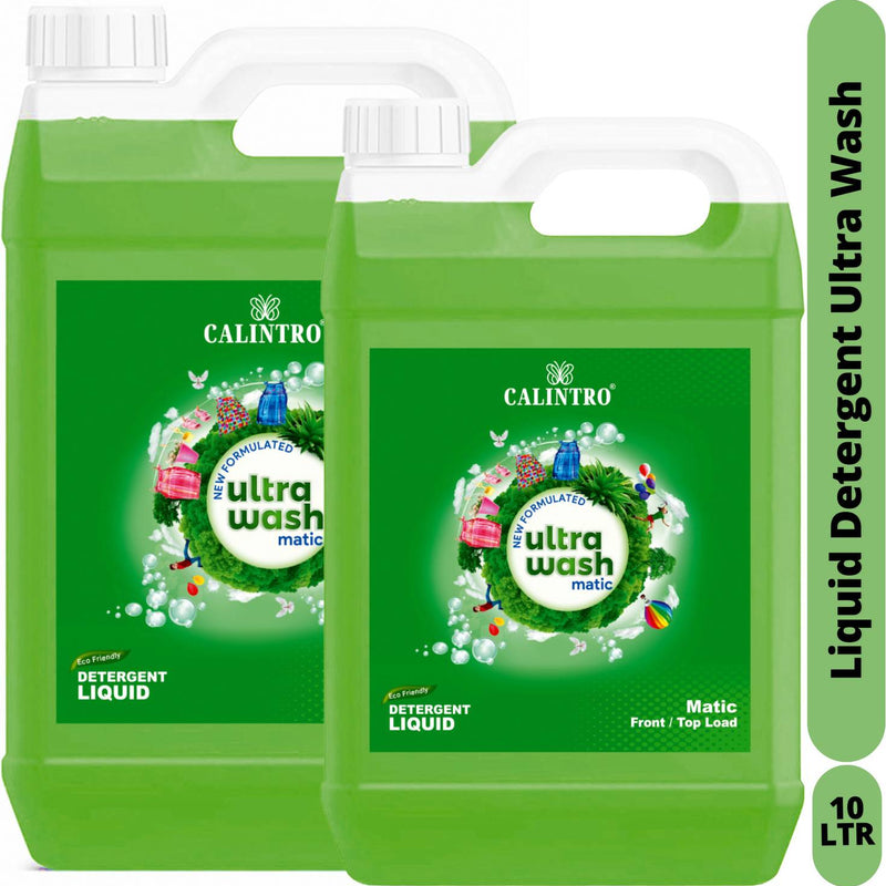 Calintro Premium Ultra Wash Top load & Front Load machine liquid detergent.. Neem Liquid Detergent (2 x 5000 ml)